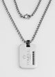 silver chain on men