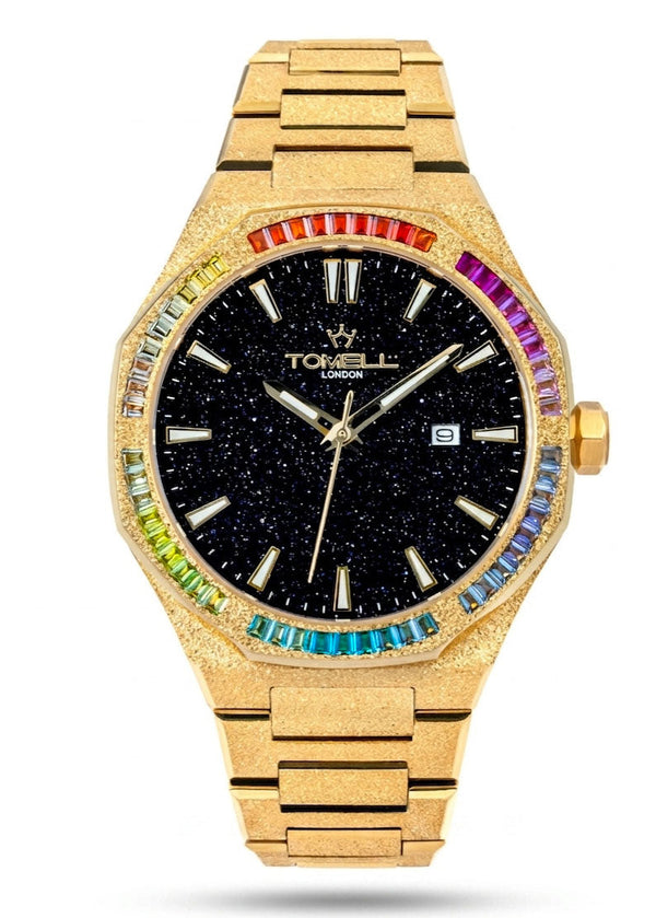 Rainbow Limited Edition men's luxury multicolour watch UK – Tomell London