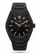 Frosted Royal Black men's watch UK, frosted black case with diamond-dust stardust dial and sapphire crystal – Tomell London