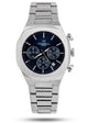 Silver Blue Motorsport men's luxury racing watch silver blue dial UK – Tomell London