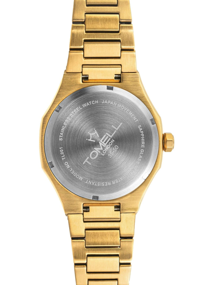 Gold watch with Tomell London brand , rainbow watches 