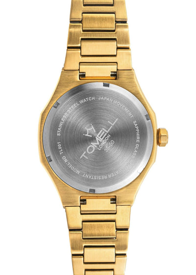 Gold watch with Tomell London brand , rainbow watches 