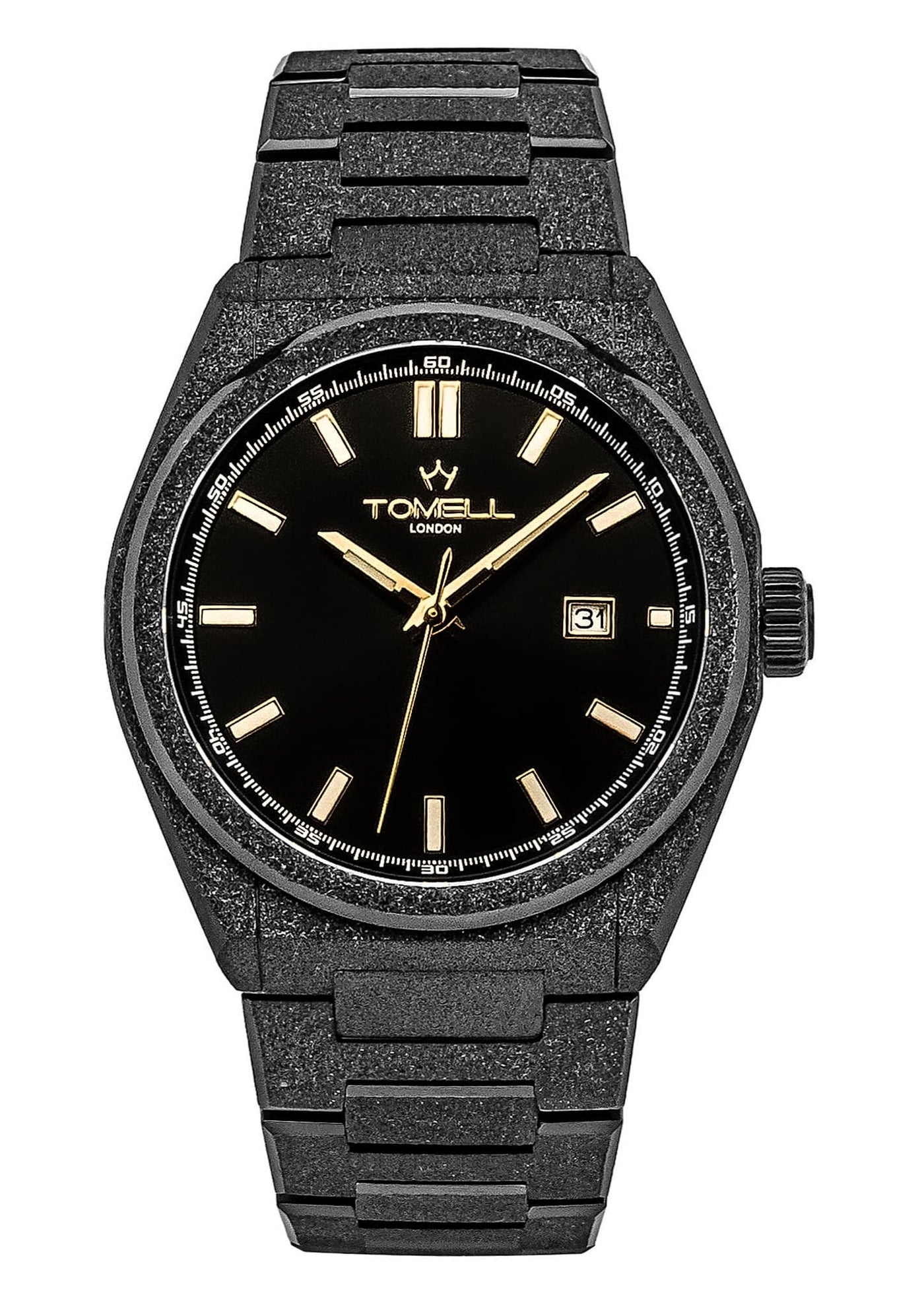 Black watch with a frosted finished better that Fossil brand 