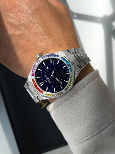 silver watch