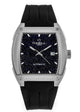 Watch with black starry face and black strap with blue stardust dial 