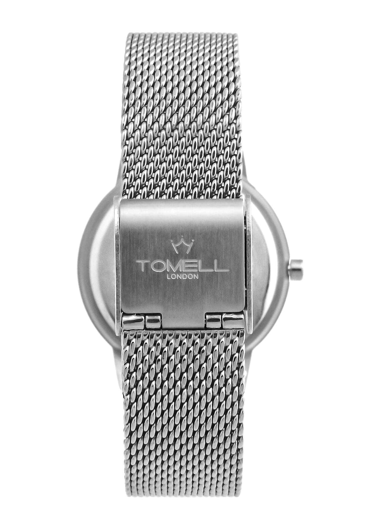women watch with mesh strap in silver colour 