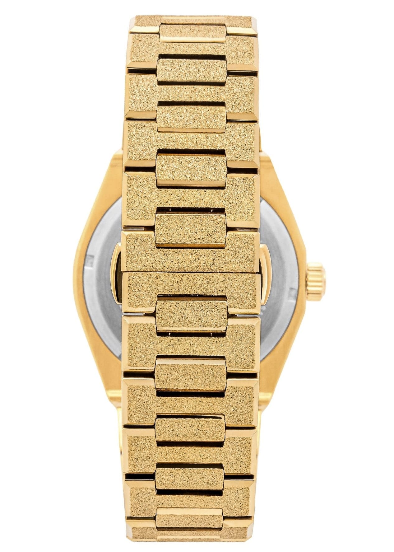 Frosted Gold watch for men