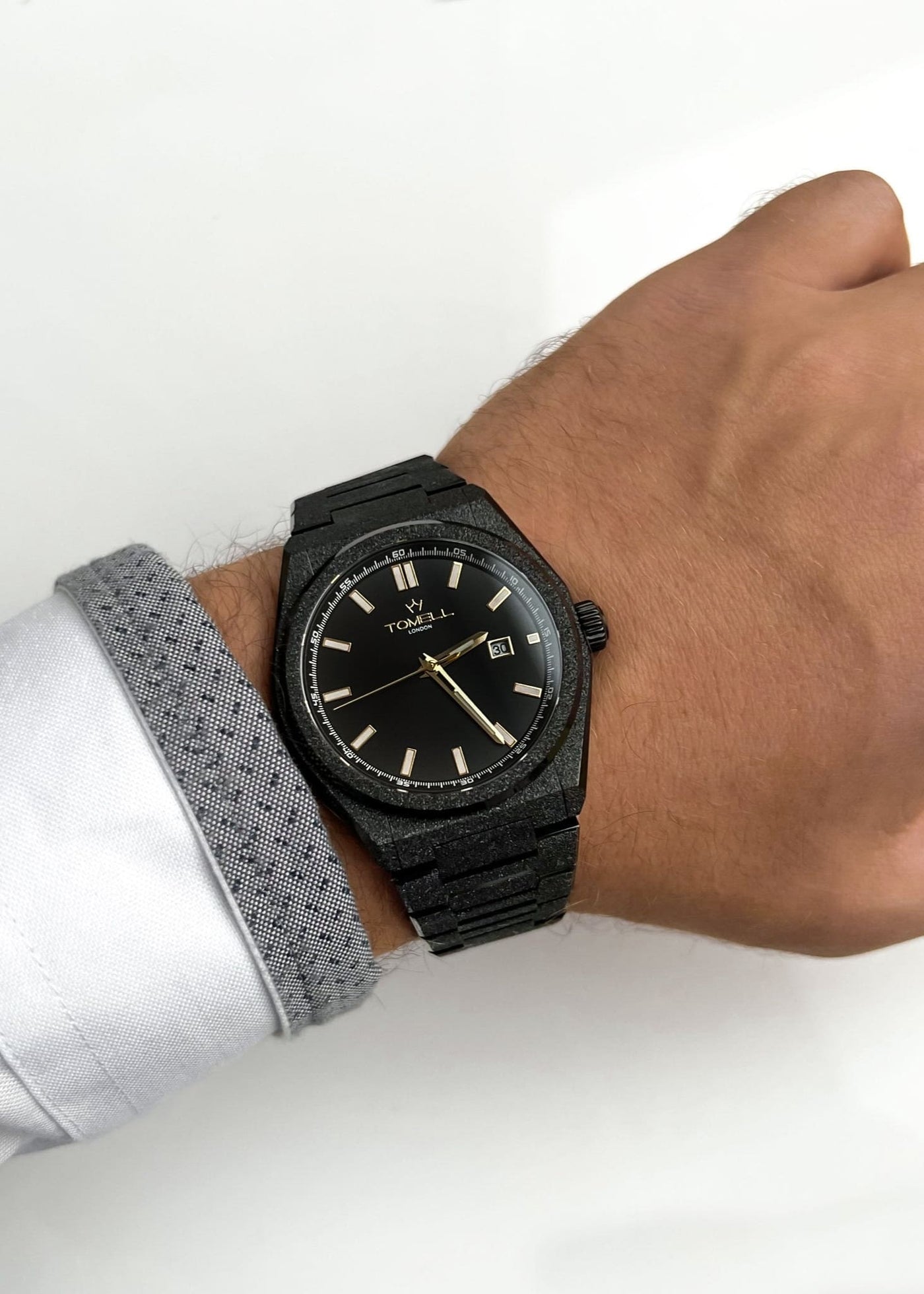 Tissot brand watch in black colour 