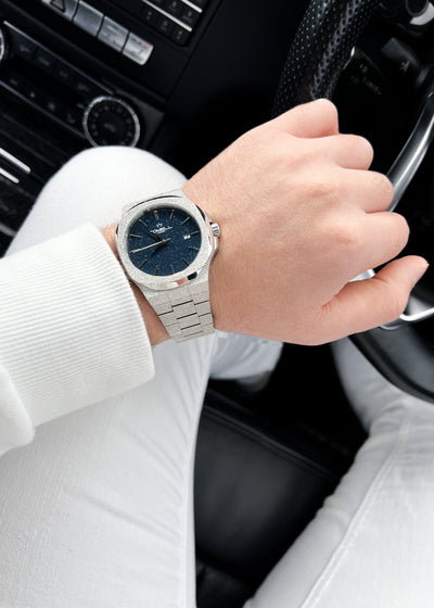 frosted watch for men