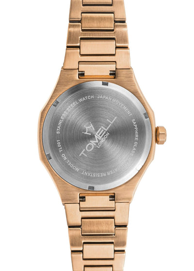Rose gold watch with Tomell London