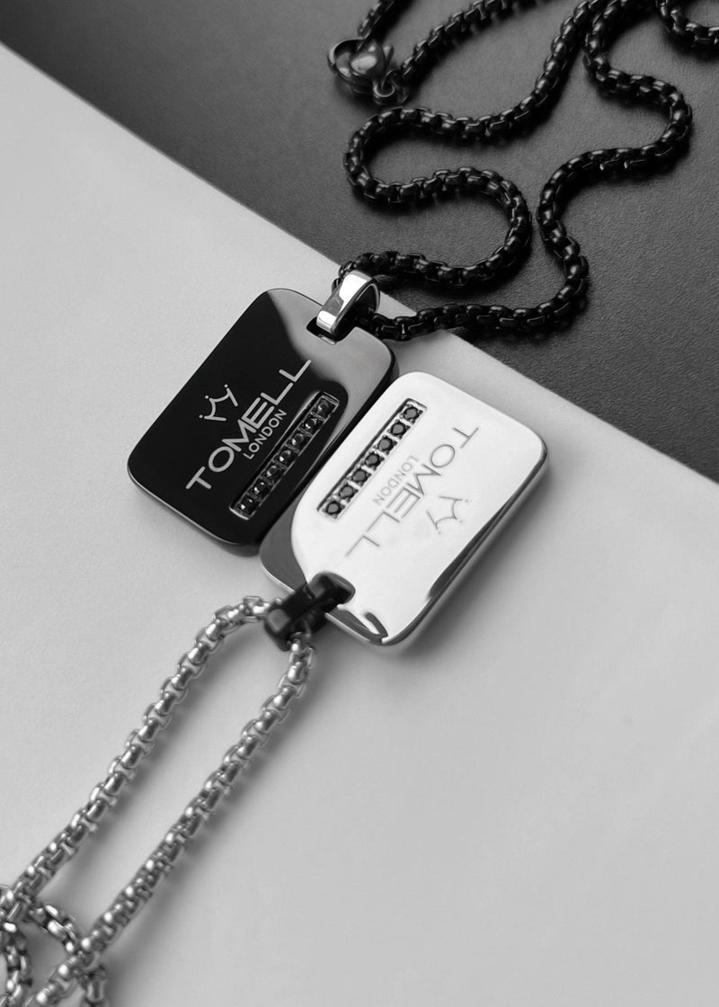 silver necklace male