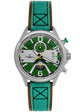 Watch with green strap and green face casio