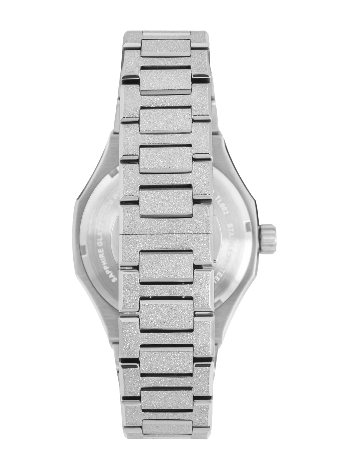 Silver Frosted Watch Men | Green Star Dust Dial | Tomell London