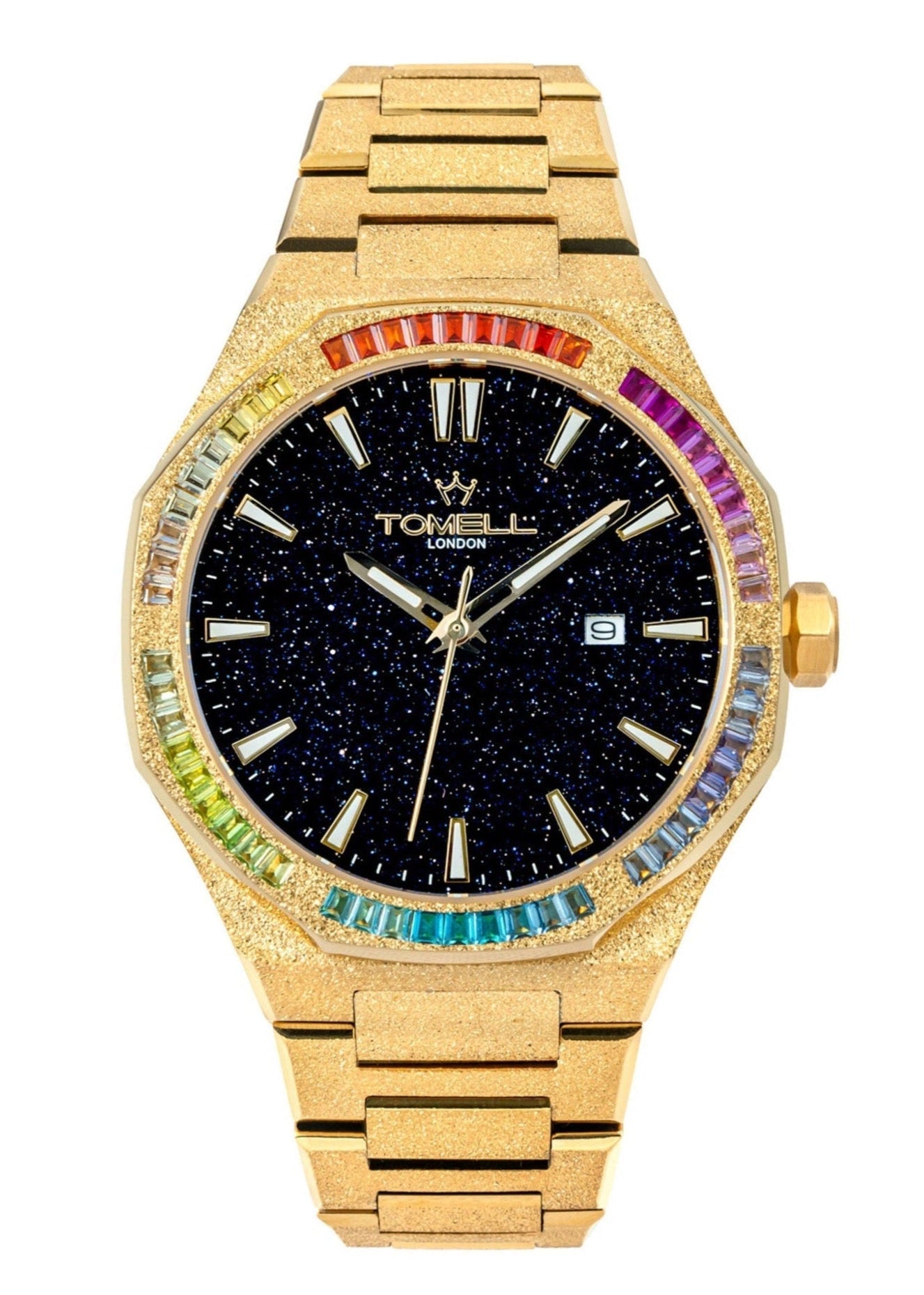 frosted mens burgundy watches